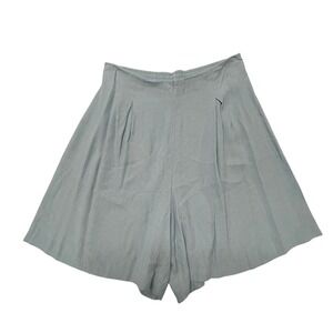 Soft Girl Y2K‎ 1X Crinkle Wide Leg Lounge Shorts Blue Summer Indie Lightweight